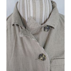 Converse Striped Button-up Jacket Size Small